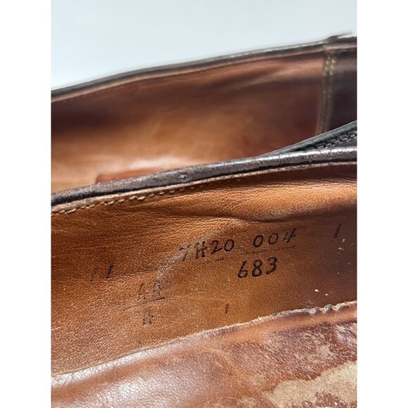 Alden #683 Burgundy Penny Loafers Dress Mens Shoes Size US 11 B/D Pre Owned main image 5
